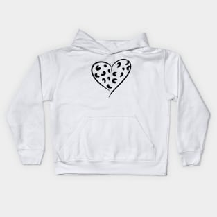 Leopard heart Kids Hoodie